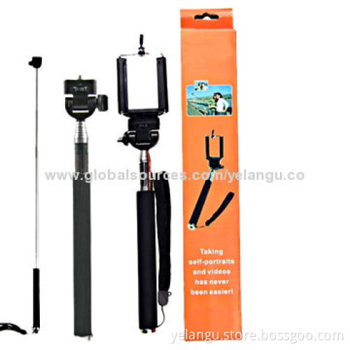 Factory Cheap Self-portrait Handheld Monopod for Smartphone, Small Cameras